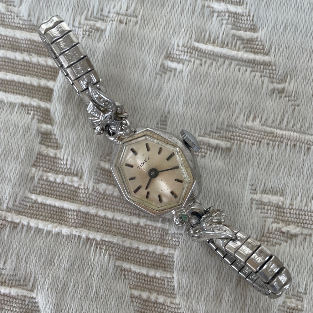 Timex Women's Silver Octagonal Watch